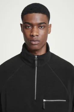 COS HALF-ZIP SHERPA FLEECE SWEATER- Sweatshirts & Hoodies