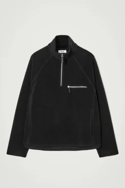 COS HALF-ZIP SHERPA FLEECE SWEATER- Sweatshirts & Hoodies