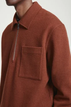 COS HALF-ZIP WOOL-BLEND SWEATER- Sweatshirts & Hoodies | Sweaters & Cardigans