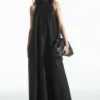 COS HALTERNECK A-LINE MAXI DRESS-Women Dresses & Jumpsuits