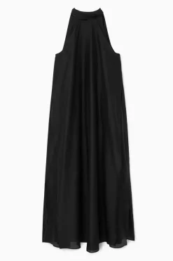COS HALTERNECK A-LINE MAXI DRESS-Women Dresses & Jumpsuits