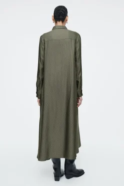 COS HERRINGBONE MAXI SHIRT DRESS-Women Dresses & Jumpsuits
