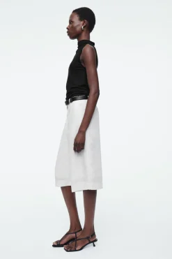 COS HIGH-NECK SLEEVELESS TANK TOP-Women T-Shirts | Tops
