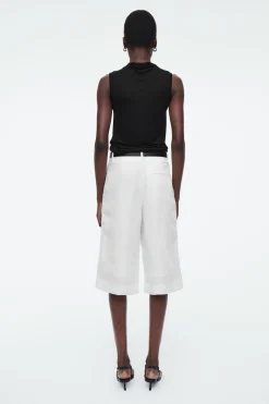 COS HIGH-NECK SLEEVELESS TANK TOP-Women T-Shirts | Tops