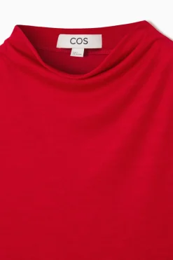 COS HIGH-NECK SLEEVELESS TANK TOP-Women T-Shirts | Tops