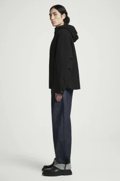 COS HOODED BOILED WOOL PARKA JACKET- Coats & Jackets