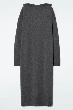 COS HOODED MERINO WOOL MAXI DRESS-Women Dresses & Jumpsuits | Sweaters & Cardigans