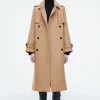 COS HOODED WOOL DUFFLE COAT-Women Coats & Jackets