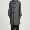 COS HOODED WOOL DUFFLE COAT- Coats & Jackets