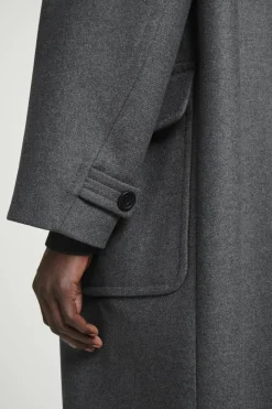 COS HOODED WOOL DUFFLE COAT- Coats & Jackets