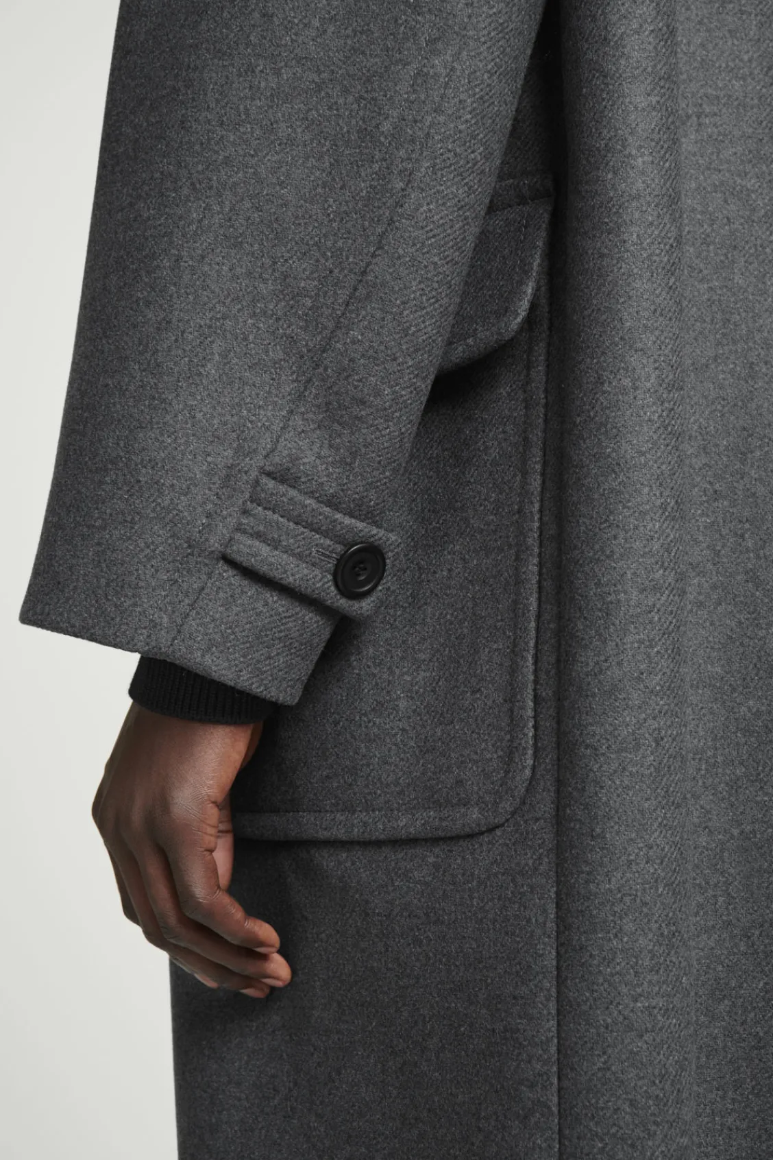 COS HOODED WOOL DUFFLE COAT- Coats & Jackets