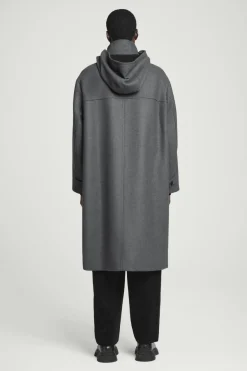 COS HOODED WOOL DUFFLE COAT- Coats & Jackets