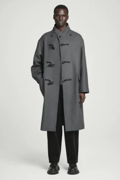 COS HOODED WOOL DUFFLE COAT- Coats & Jackets