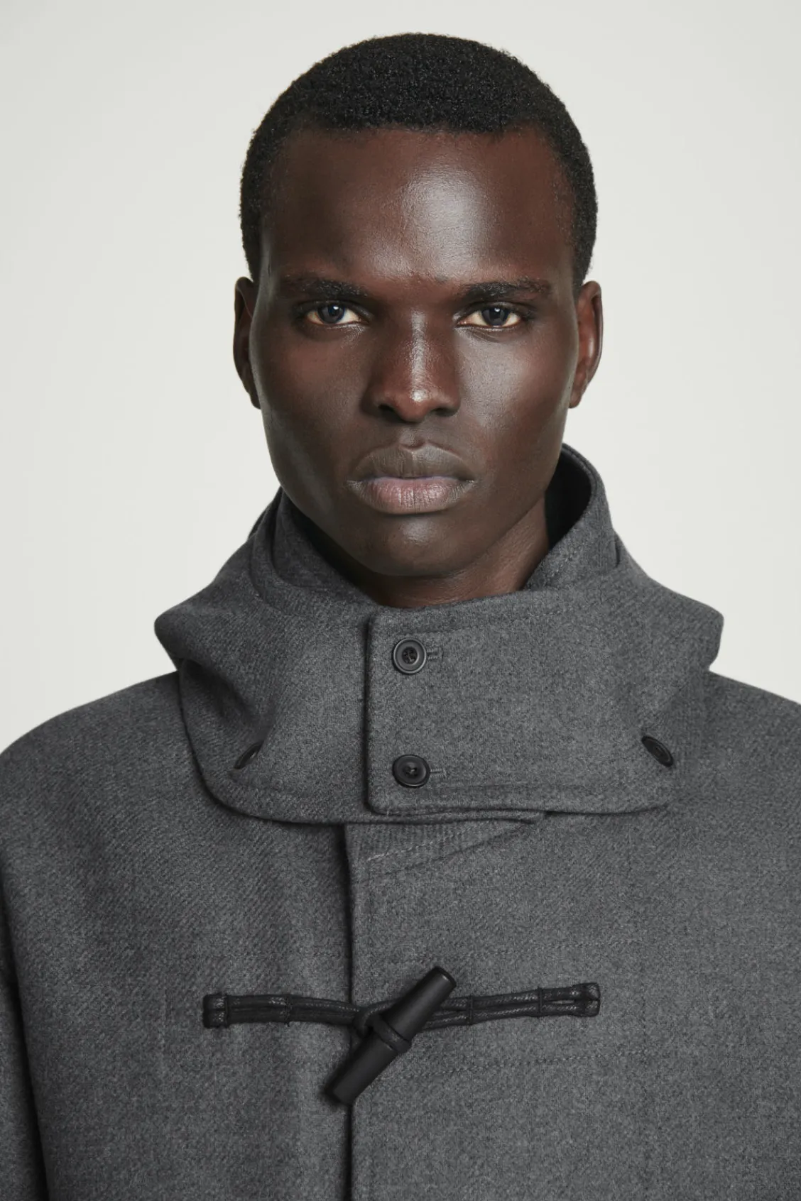 COS HOODED WOOL DUFFLE COAT- Coats & Jackets