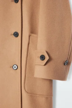 COS HOODED WOOL DUFFLE COAT-Women Coats & Jackets