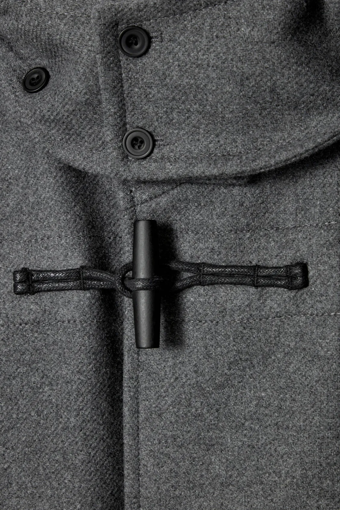 COS HOODED WOOL DUFFLE COAT- Coats & Jackets