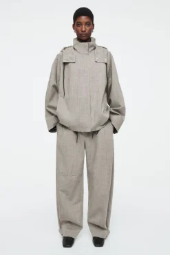 COS HOODED WOOL UTILITY JACKET-Women Coats & Jackets