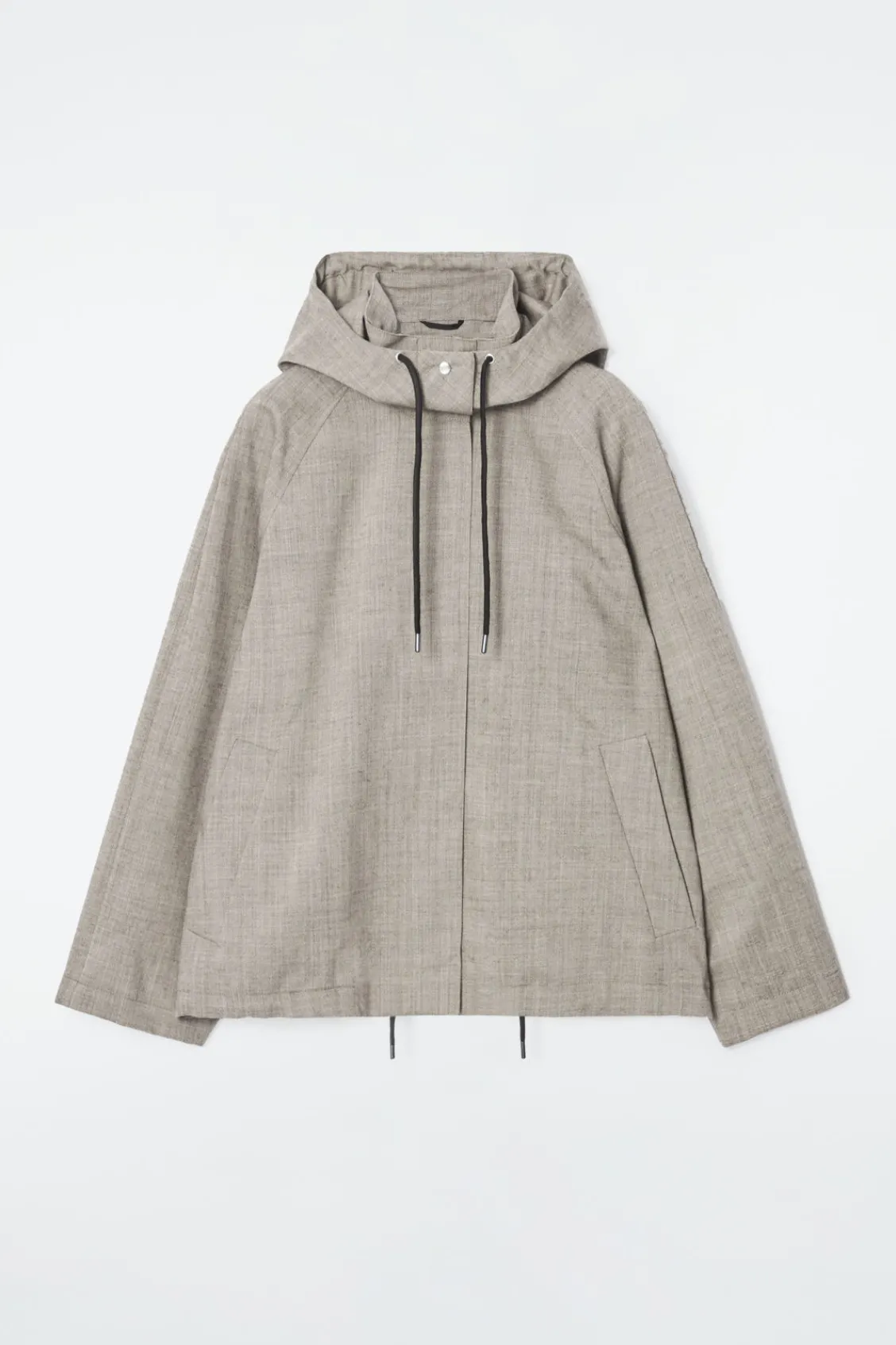 COS HOODED WOOL UTILITY JACKET-Women Coats & Jackets