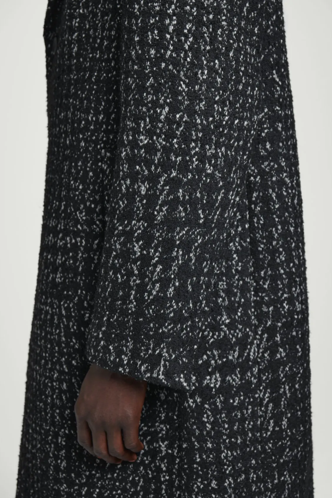 COS HOUNDSTOOTH BOUCLÉ OVERCOAT- Coats & Jackets