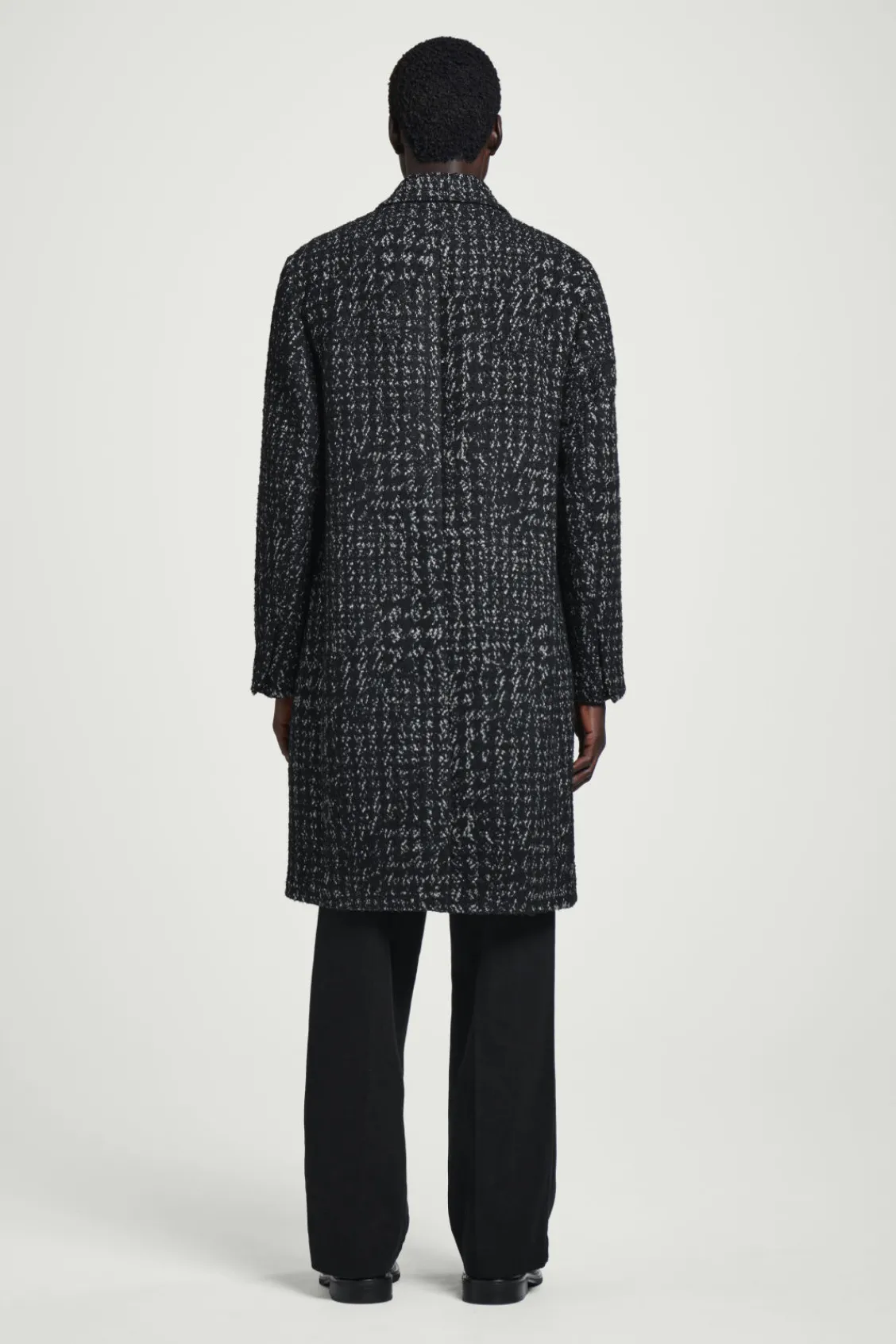 COS HOUNDSTOOTH BOUCLÉ OVERCOAT- Coats & Jackets