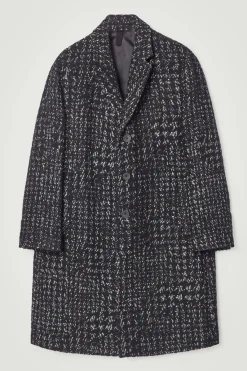 COS HOUNDSTOOTH BOUCLÉ OVERCOAT- Coats & Jackets