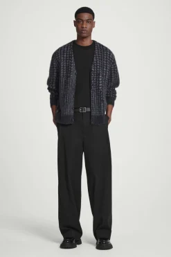 COS HOUNDSTOOTH MOHAIR-BLEND CARDIGAN- Sweaters & Cardigans