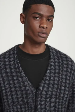 COS HOUNDSTOOTH MOHAIR-BLEND CARDIGAN- Sweaters & Cardigans