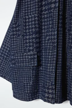 COS HOUNDSTOOTH-JACQUARD DENIM JACKET-Women Coats & Jackets