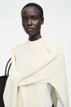 COS HYBRID WOOL CAPE SWEATER-Women Capes & Hybrids | Sweaters & Cardigans