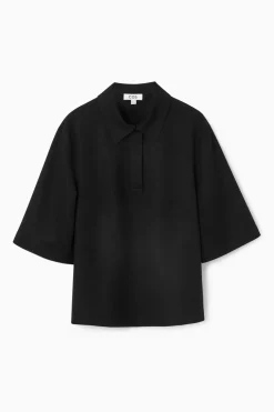 COS JERSEY POLO SHIRT-Women Shirts & Blouses | T-Shirts