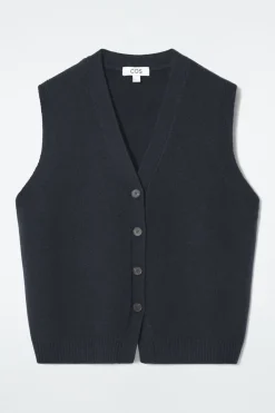 COS KNITTED CASHMERE-BLEND TANK-Women Tops | Cashmere