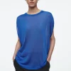 COS KNITTED CIRCLE-CUT T-SHIRT-Women T-Shirts | Tops