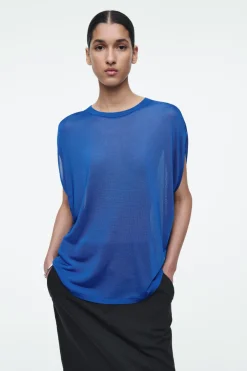COS KNITTED CIRCLE-CUT T-SHIRT-Women T-Shirts | Tops