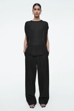 COS KNITTED CIRCLE-CUT T-SHIRT-Women T-Shirts | Tops