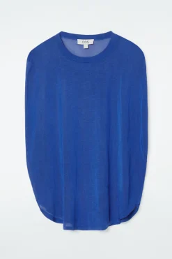 COS KNITTED CIRCLE-CUT T-SHIRT-Women T-Shirts | Tops