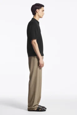 COS KNITTED LINEN POLO SHIRT- Polo Shirts | Sweaters & Cardigans