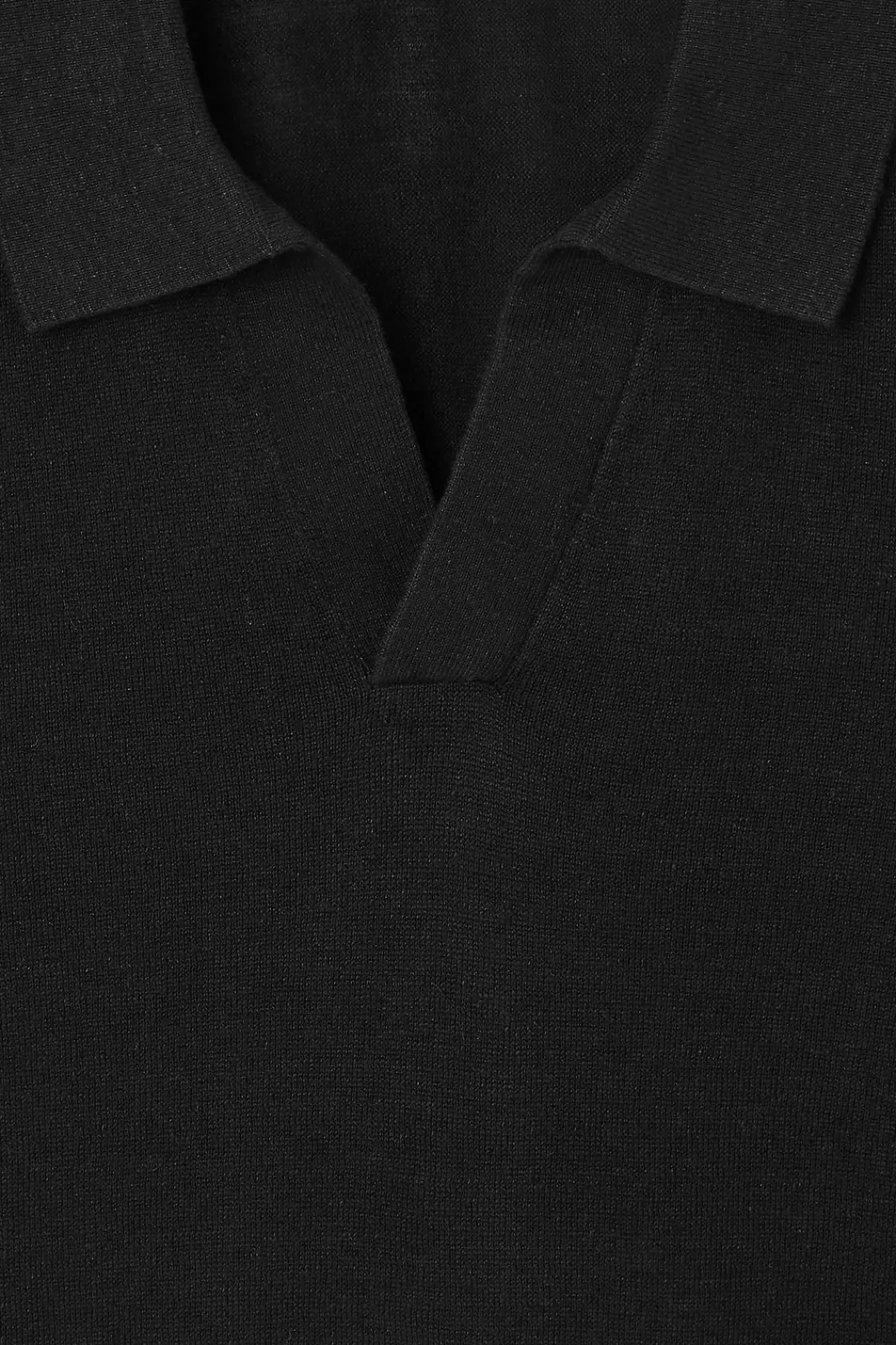 COS KNITTED LINEN POLO SHIRT- Polo Shirts | Sweaters & Cardigans