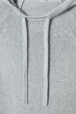 COS KNITTED LINEN-BLEND HOODIE-Women Tops | Sweaters & Cardigans