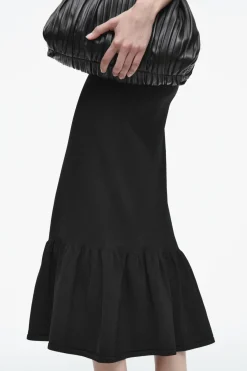 COS KNITTED RUFFLED-HEM MIDI DRESS-Women Dresses & Jumpsuits | Sweaters & Cardigans