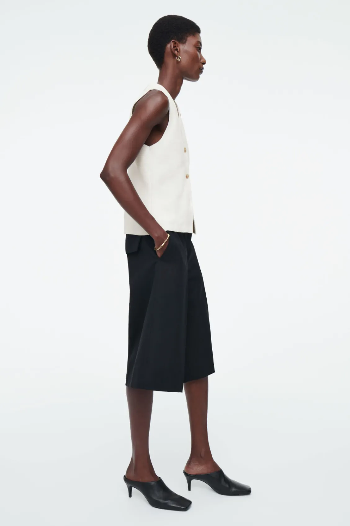COS KNITTED VEST-Women Tops | Sweaters & Cardigans