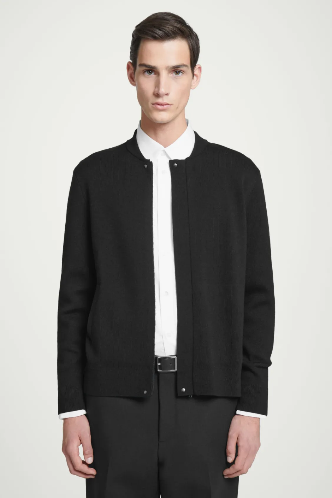 COS KNITTED WOOL BOMBER JACKET- Sweaters & Cardigans | Coats & Jackets