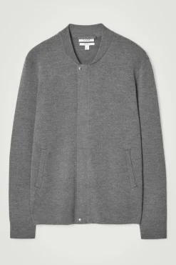 COS KNITTED WOOL BOMBER JACKET- Sweaters & Cardigans | Coats & Jackets
