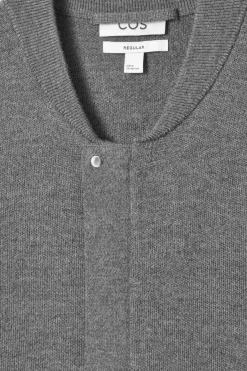 COS KNITTED WOOL BOMBER JACKET- Sweaters & Cardigans | Coats & Jackets