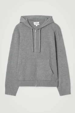 COS KNITTED ZIP-UP HOODIE- Sweatshirts & Hoodies | Sweaters & Cardigans