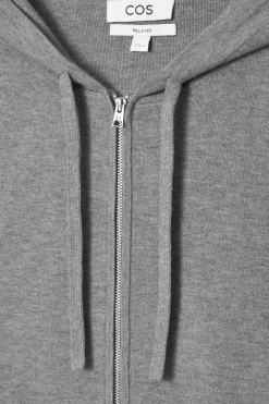 COS KNITTED ZIP-UP HOODIE- Sweatshirts & Hoodies | Sweaters & Cardigans