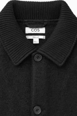 COS KNITTED-COLLAR WORKWEAR JACKET- Shirts | Sweaters & Cardigans