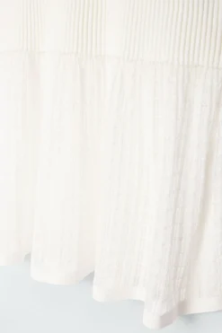 COS LACE-STITCH RIBBED-KNIT MIDI SKIRT-Women Skirts | Sweaters & Cardigans