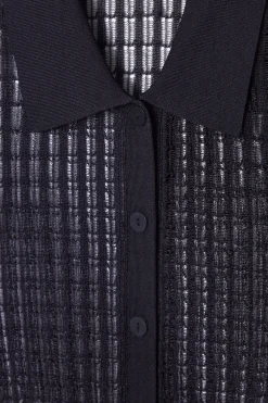 COS LACE-STITCH SHORT-SLEEVED CARDIGAN-Women Sweaters & Cardigans
