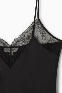 COS LACE-TRIMMED SILK CAMI TOP-Women Tops