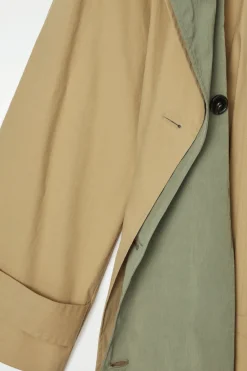 COS LAYERED DOUBLE-BREASTED TRENCH COAT-Women Coats & Jackets